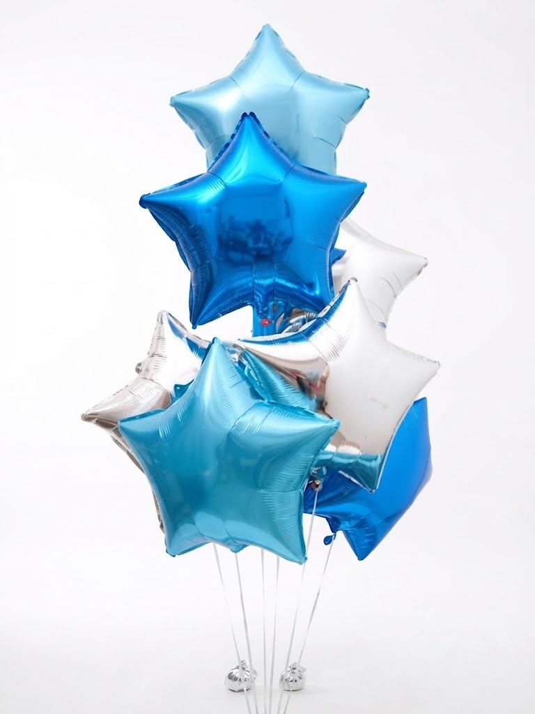 Звёзды 18" (синие, серебро)